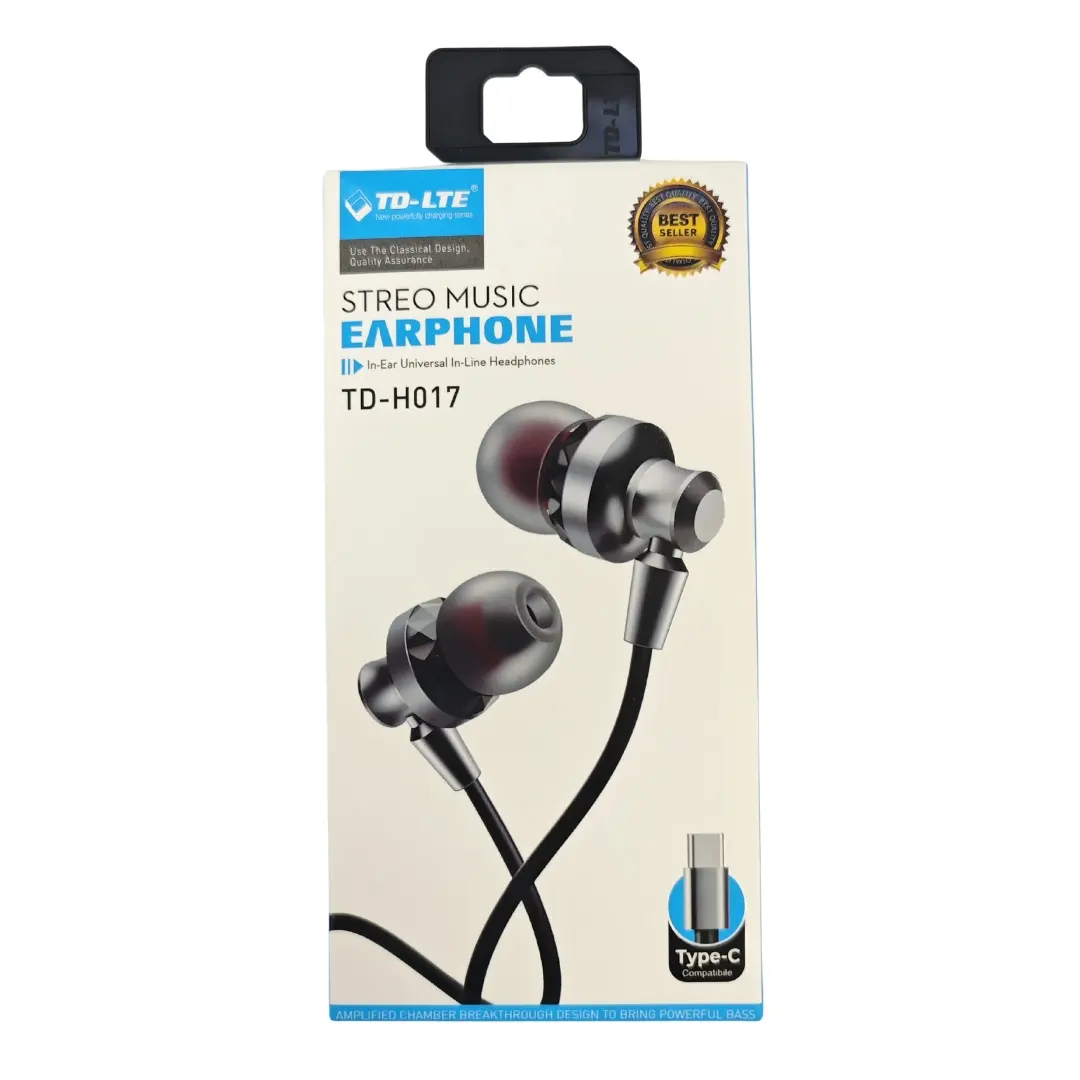EarPhone_ Type-C_ TD-H017_ Black